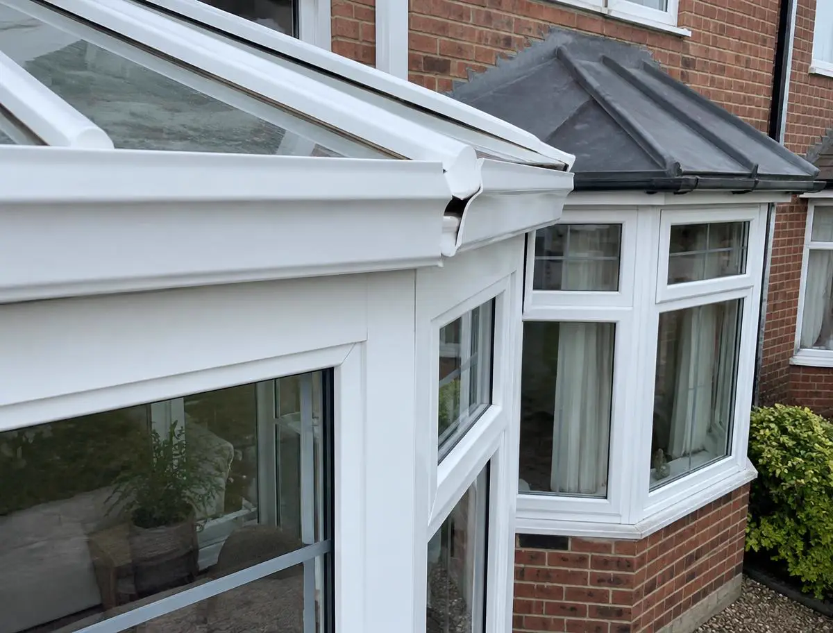 Conservatory roof trim and bay window roof
